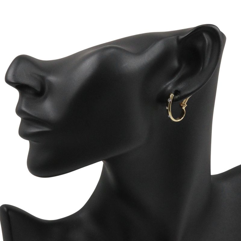 Tiffany & Co Dots Hoop 4P 18K Yellow Gold X Pt950 Platinum X Diamonds Ladies