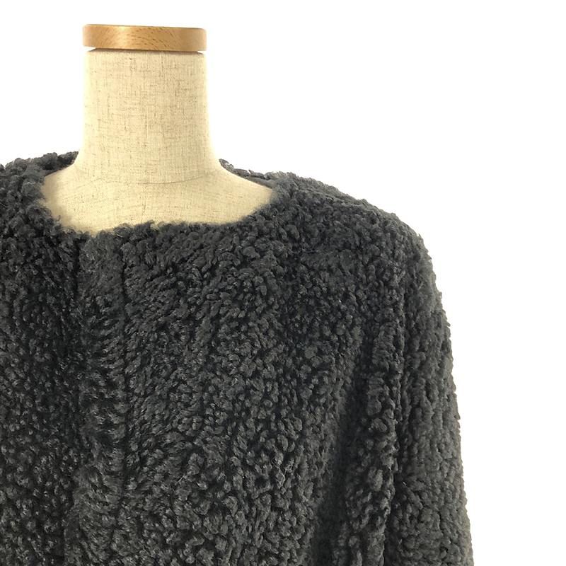 Celine - Phoebe Period Mouton Coat - 34 - Black - Women's