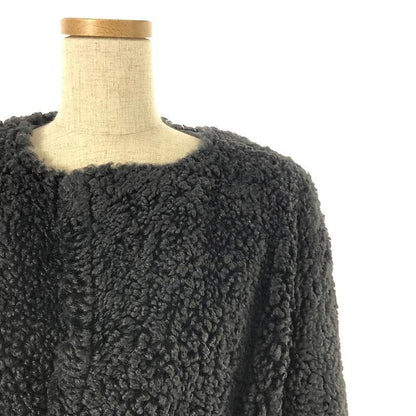 Celine - Phoebe Period Mouton Coat - 34 - Black - Women's