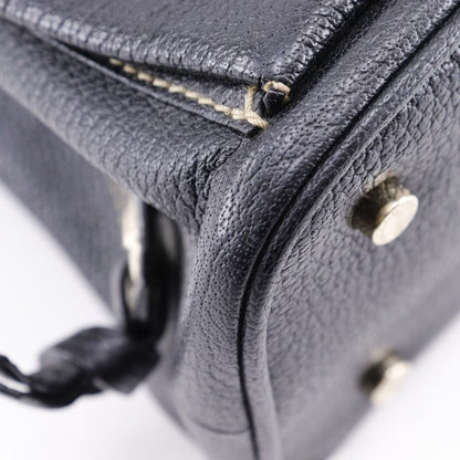 Bvlgari Bulgari Maxirettare 2WAY Shoulder Leather Black Women's Handbag