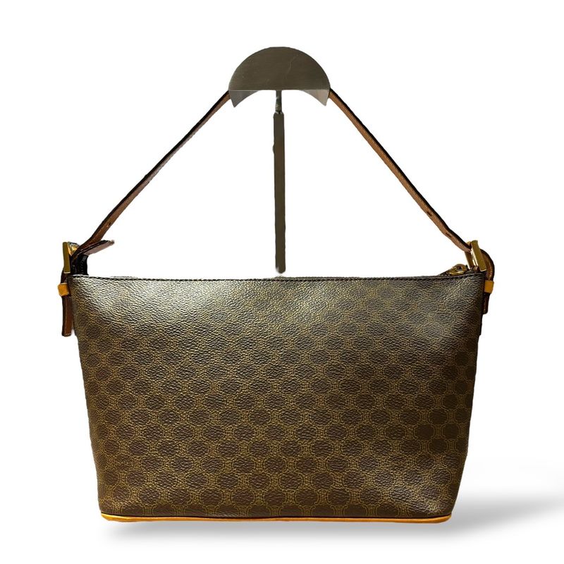 Celine ⑤ 21092899092730 Macadam Semi Shoulder Bag Women Brown FREE