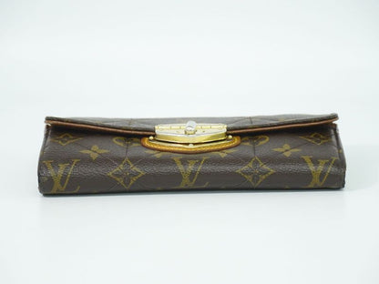 Authentic Louis Vuitton LV Portefeuille Sarah Monogram Etoile Long Wallet Brown