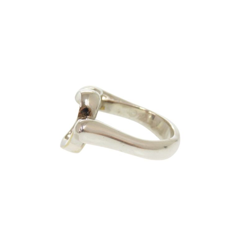 Tiffany & Co Open Heart Silver 925 Size 8 Silver Ring 0154 Tiffany & Co
