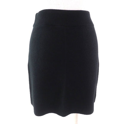 Hermes 22AW 2h2300d1 100% Cashmere Trapezoidal Knit Skirt With Serie Hardware