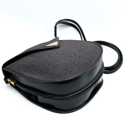 Saint Laurent Shoulder Bag Vintage Gray Pvc×leather Women Men