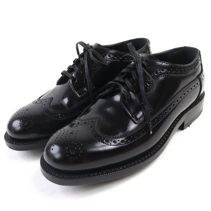 Celine Wingtip Medallion Derby Shoes Leather Shoes Black 35.5 Storage With Bag