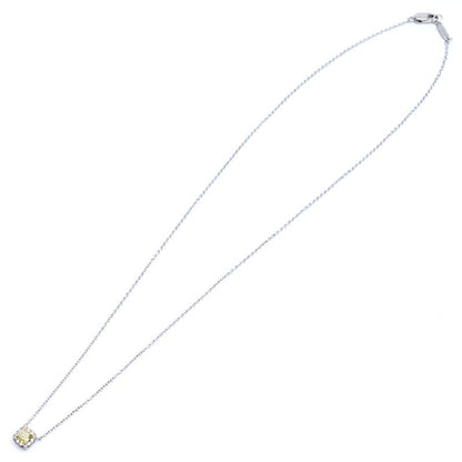 Tiffany & Co Pt950 18K Yellow Gold Soleste Yellow Diamond Necklace