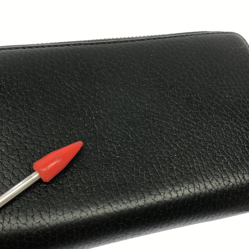 Gucci - UFO & Dragon Leather Round Zipper Long Wallet - Black - Men's