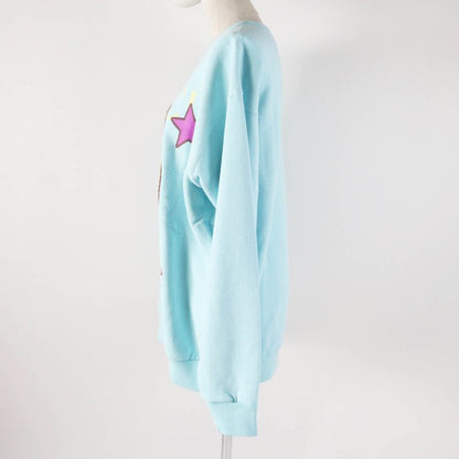 Gucci 22AW 617964 Cotton Silk Logo Printed Banana Sequins Oversized Sweatshirt