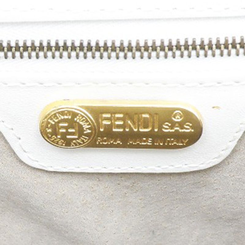 Fendi Leather White Women's Handbag