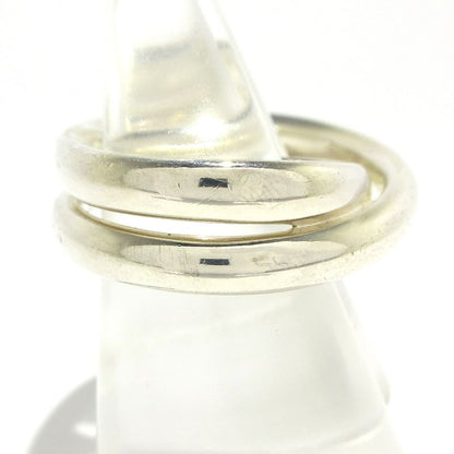 Hermes Ring Double Ring Chaine D'ancre Punk Silver