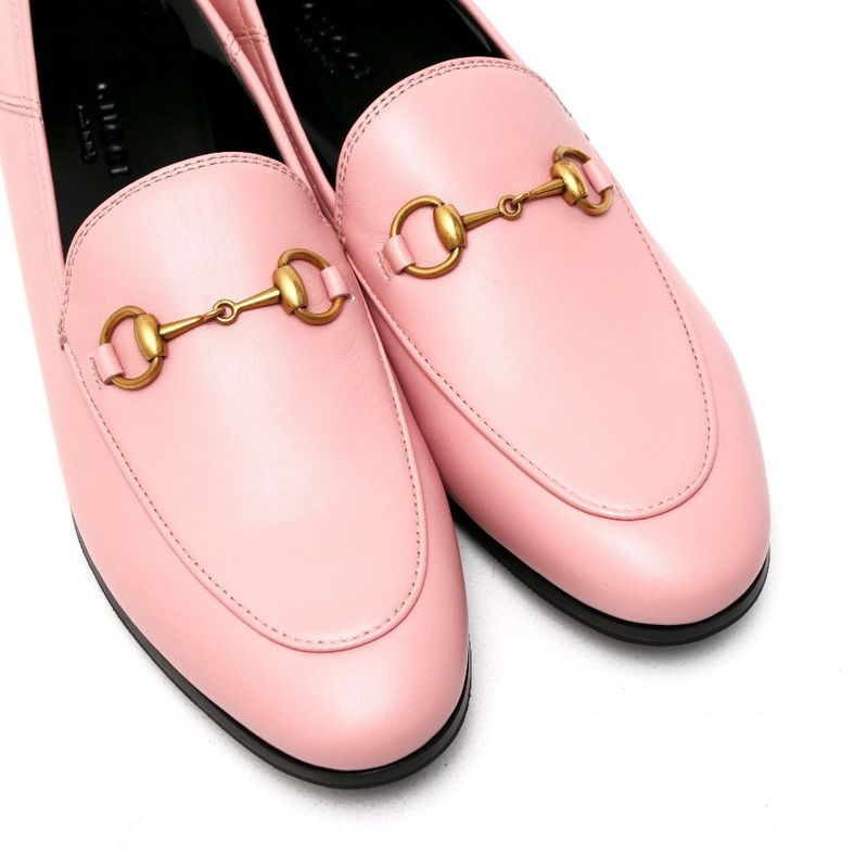 Gucci Brixton Loafers Size 37.5 Leather Horsebit Made In Italy 20250508 Ra4685
