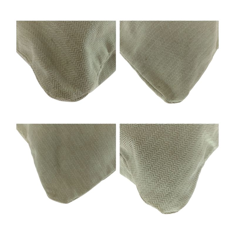 Hermes Aline GM White Orange Gold Hardware Canvas/toile Chevron Tote Bag Women