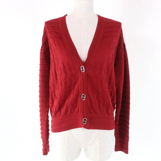 Hermes 2023 3e2706d3 Chaine D'ancre V-neck Long Sleeves Silk Cotton Cardigan