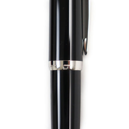 Cartier Roadster Twist Ballpoint Pen With Blue Gemstone Black Silver With Box