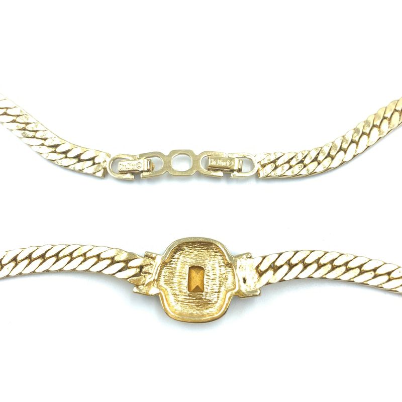 Christian DIOR Necklace And Ear Ring Set With Sapphires