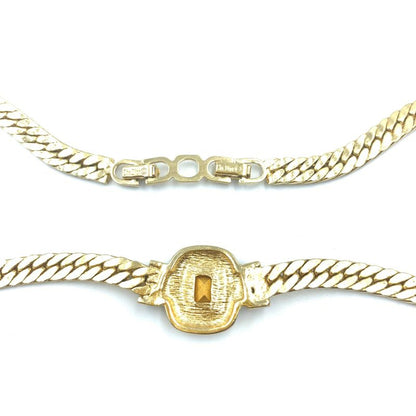 Christian DIOR Necklace And Ear Ring Set With Sapphires