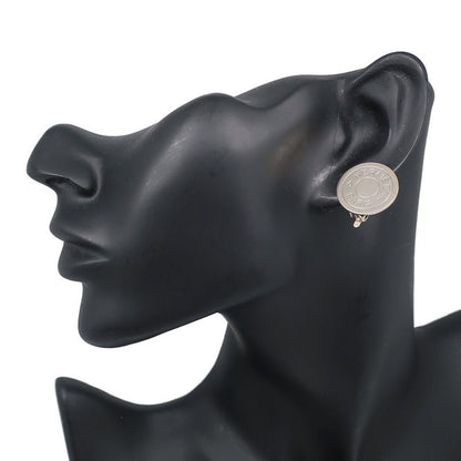 Hermes Serie Bijouterie Fantaisie Silver Metal Ladies 7.3g Earrings