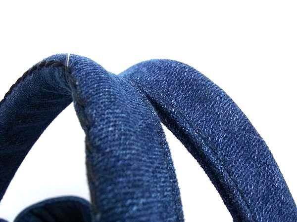 Prada B1872b Canapa Denim Handbag Tote Bag Women's Navy Aw4514