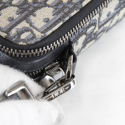 Christian Dior Oblique Jacquard Shoulder Bag Canvas Women's