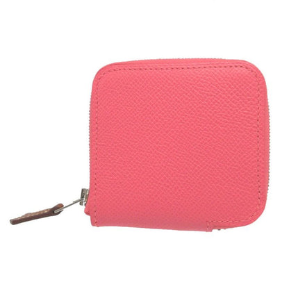 Hermes Azap Silk Inn Compact Vaux Epson Rose Azalea Coin Case