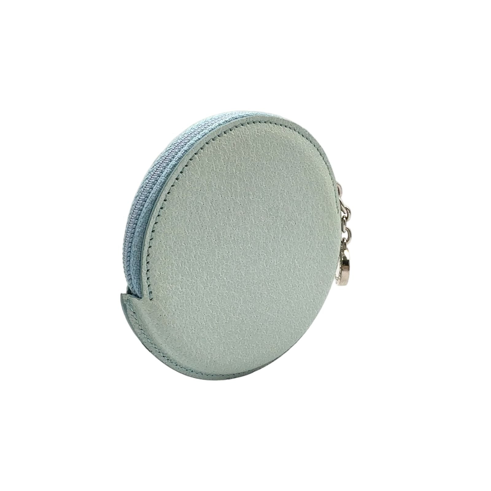 Bvlgari B-zero One Leather Light Blue Coin Case Silver — view 2