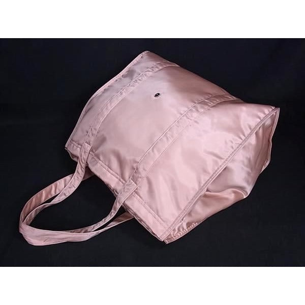 Fendi Bucket Shopping Bag Nylon Tote Pink Beige — view 5