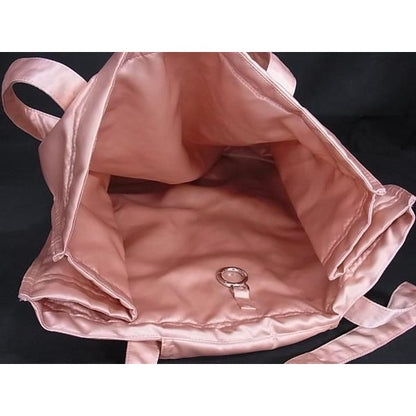 Fendi Bucket Shopping Bag Nylon Tote Pink Beige — view 8