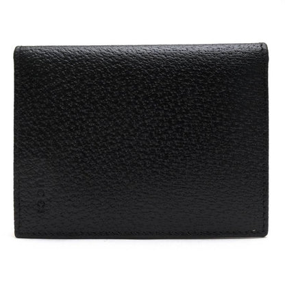 Gucci Card Case Business Holder Leather Black
