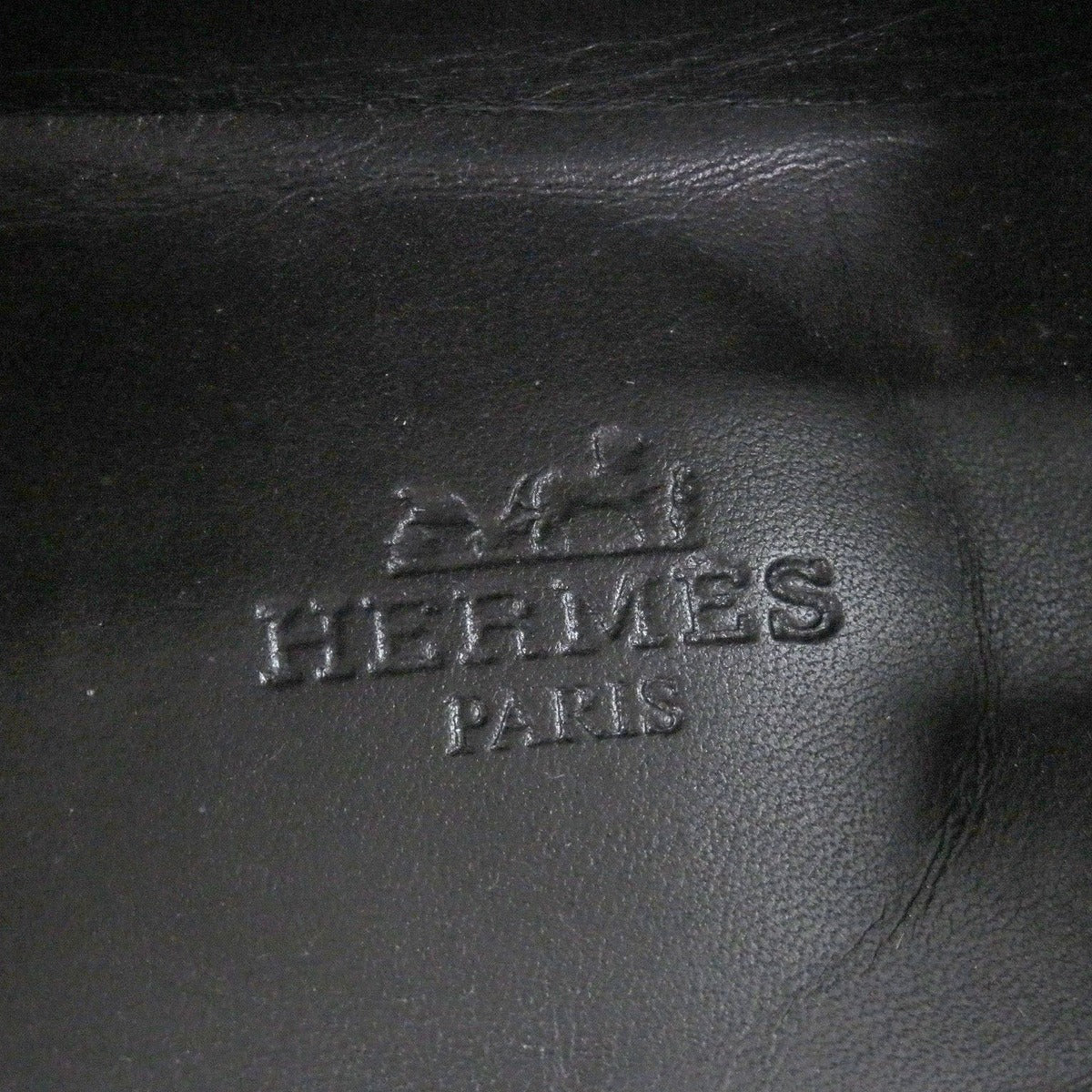 Hermes Leather Constance Logo Loafers Moccasins Black 41 — view 8