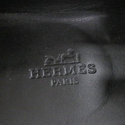 Hermes Leather Constance Logo Loafers Moccasins Black 41 — view 8
