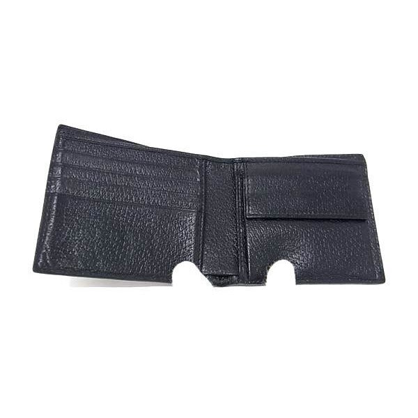 Gucci Wallet Black Gold Leather Bee Bifold — view 4