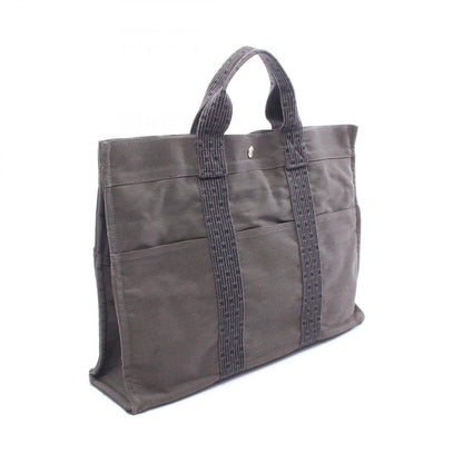 Hermes Tote Her Line MM Gray Canvas — view 2