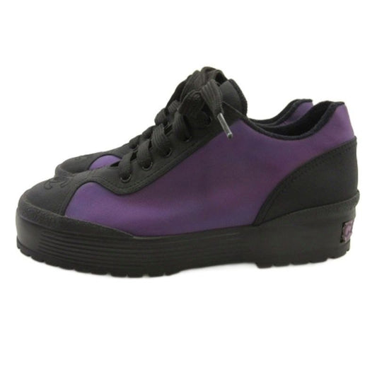 Chanel CC Logo Thick Sole Sneakers Purple 36