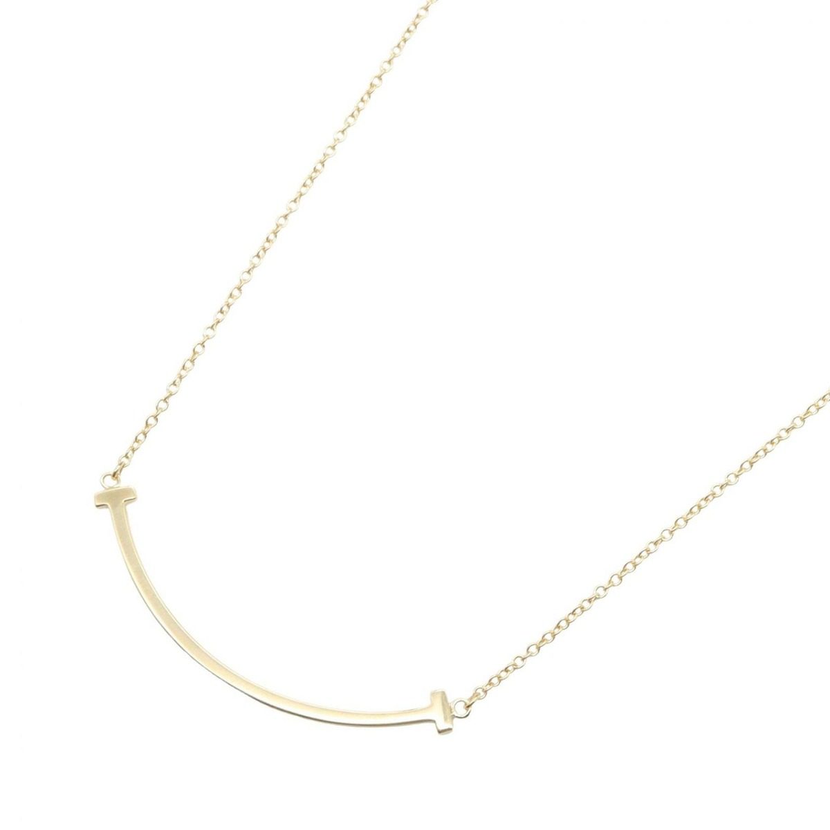 Tiffany & Co Necklace T Smile Small 41 46 cm 18k
