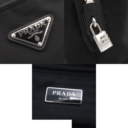 Prada Boston Bag Nero Black Tessuto Saffiano — view 7