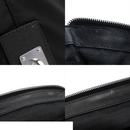 Prada Boston Bag Nero Black Tessuto Saffiano — view 8