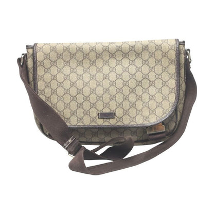 Gucci GG Plus Shoulder Bag Supreme Brown