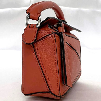 Loewe 2way Mini Shoulder Nano Puzzle Bag Orange Puzzle
