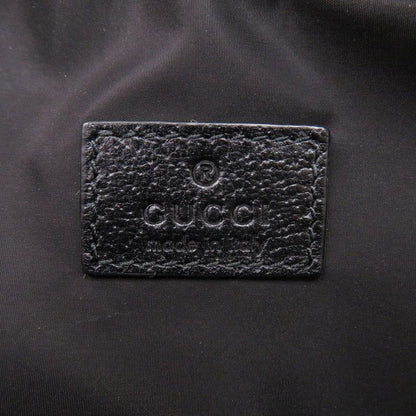 Gucci 760342 GG Crystal Leather Black Shoulder Bag Black 0458 Gucci