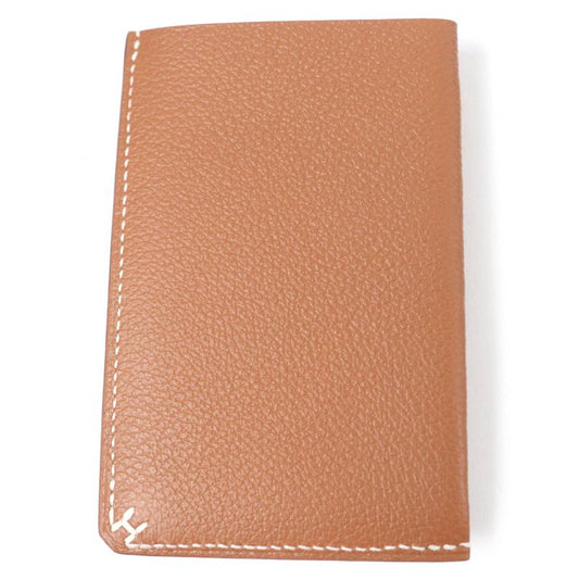Hermes H Serie Gold Vaux Evercolor Card Case Passcase W Engraved With Box Made