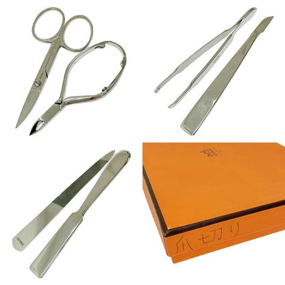 Hermes Cotton Pouch Grooming Set with Box 418777