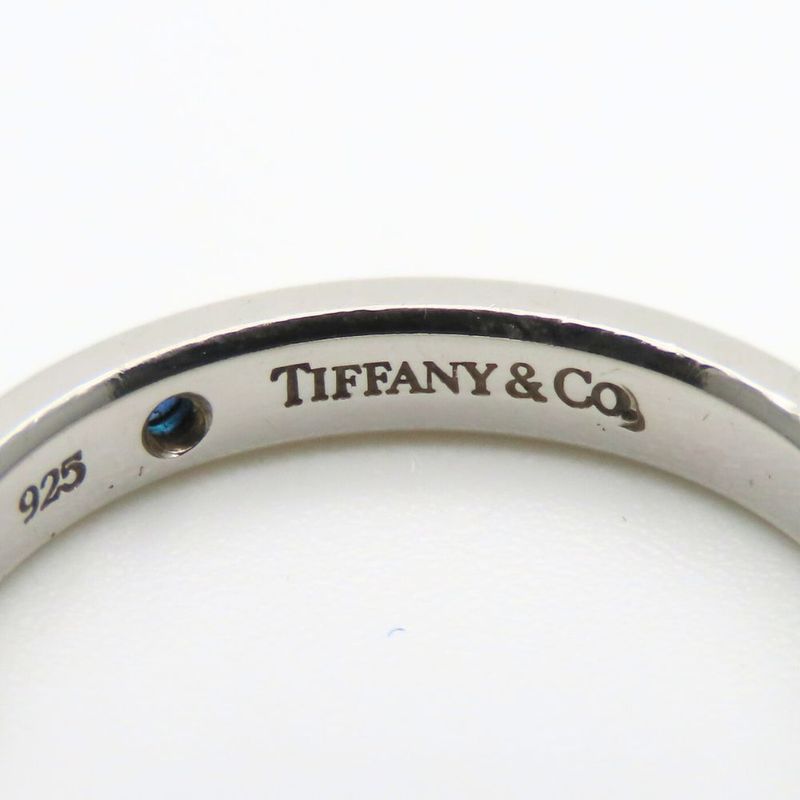 Tiffany & Co Ring - Ring Stacking Band Elsa Peretti 925 Silver Sapphire Approx