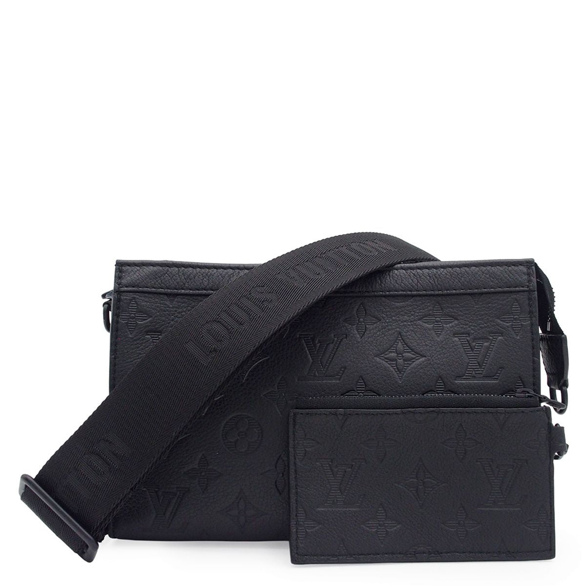 Louis Vuitton Gaston Wearable Wallet Noir Monogram Shadow 2-Way Shoulder Bag
