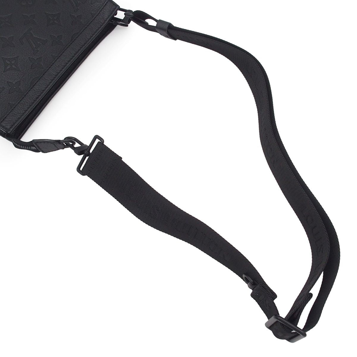 Louis Vuitton Gaston Wearable Wallet Noir Monogram Shadow 2-Way Shoulder Bag — view 3