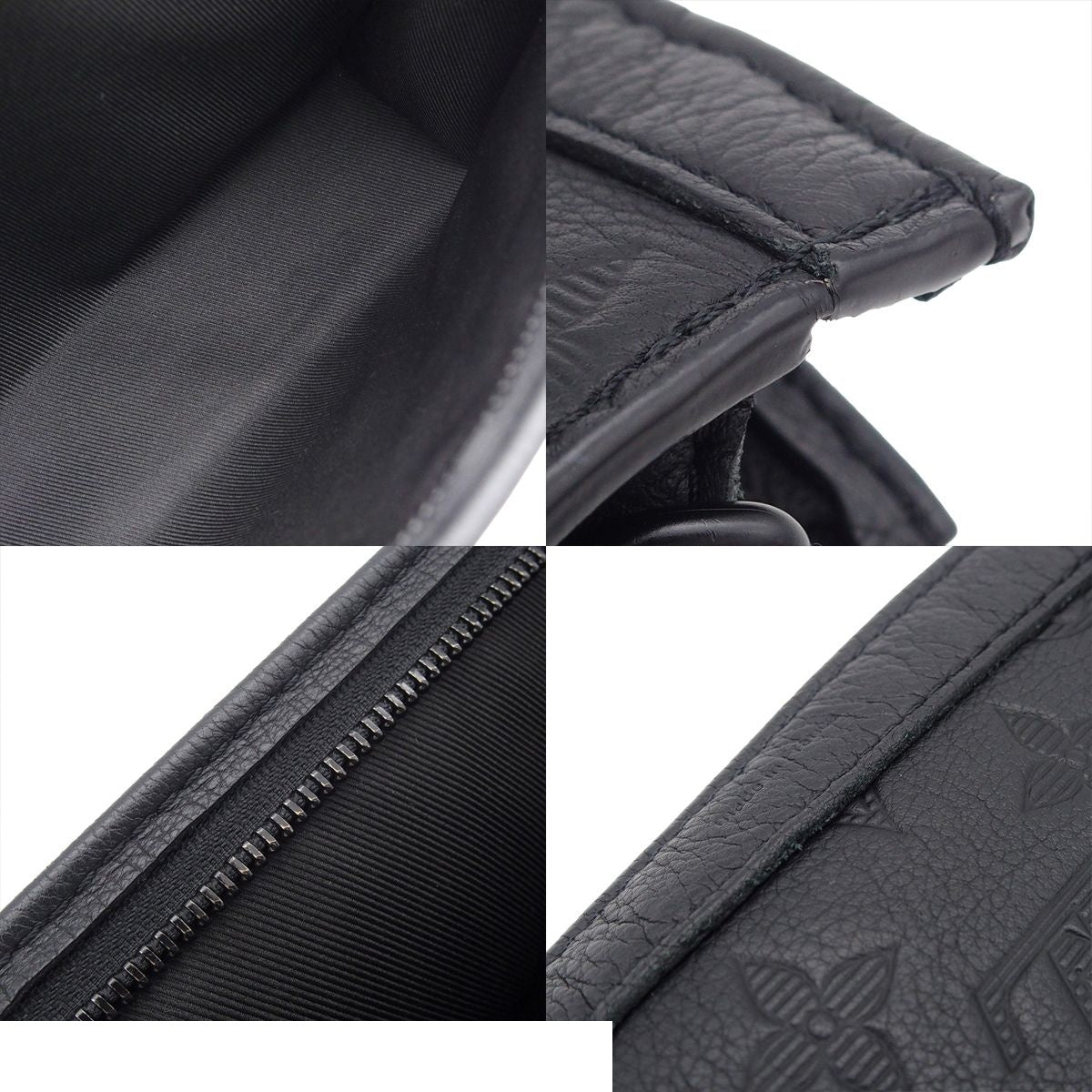 Louis Vuitton Gaston Wearable Wallet Noir Monogram Shadow 2-Way Shoulder Bag — view 8