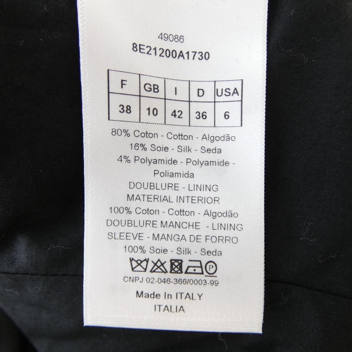 Dior Christian Jacket Black 42 — view 3