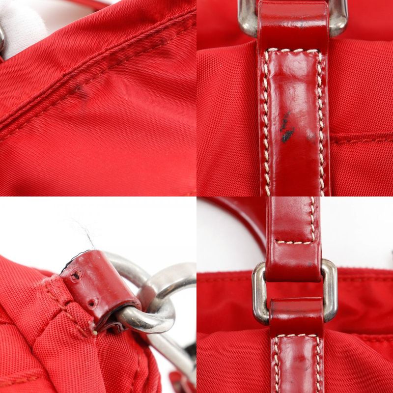 Prada 2WAY Shoulder Nylon Red Ladies Handbag