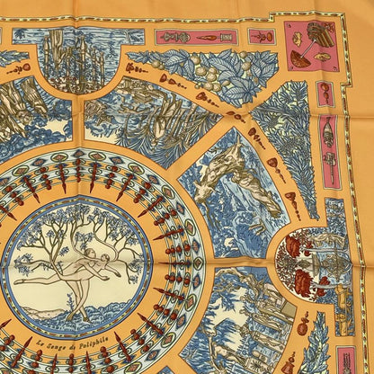 Hermes Scarf Carre 90 Polyfill Dreaming Yellow