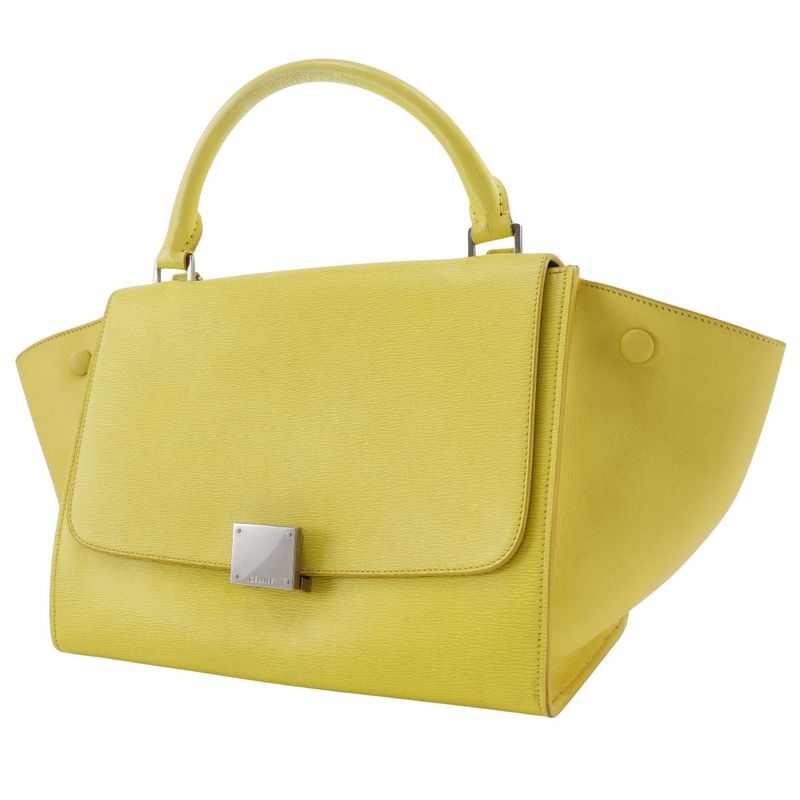 Celine Trapeze Small 174683 Calf Yellow Ladies Handbag
